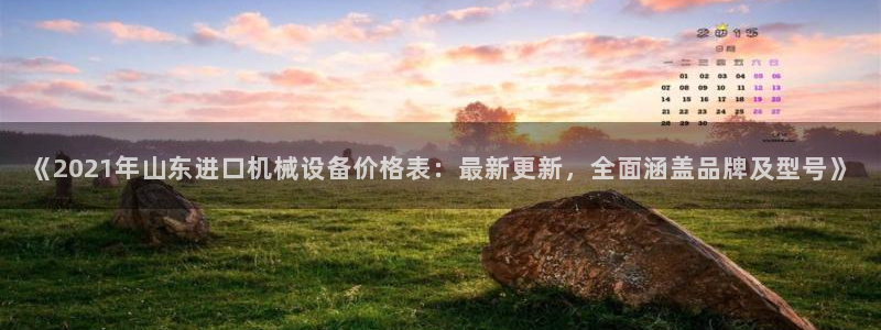 金年会电子app官方下载：《2021年山东进口机械设备价格表：最新更新，全面涵盖品牌及型号》