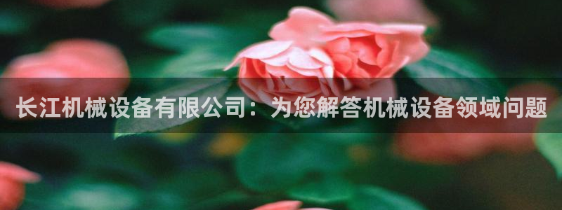 金年会官方下载app：长江机械设备有限公司：为您解答机械设备领域问题