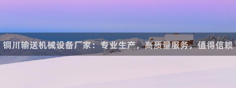金年会体育app最新官网：铜川输送机械设备厂家：专业生产，高质量服务，值得信赖