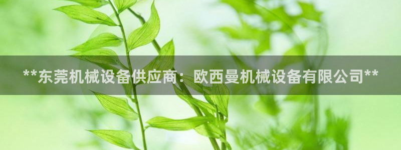 金年会金字招牌信誉至上：**东莞机械设备供应商：欧西曼机械设备有限公司**